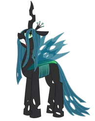 Size: 1692x2174 | Tagged: safe, artist:albinon, derpibooru import, queen chrysalis, changeling, changeling queen, commission, commissioner:reversalmushroom, female, simple background, solo, transparent background