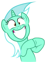 Size: 7010x9700 | Tagged: safe, artist:tardifice, derpibooru import, lyra heartstrings, pony, absurd resolution, faic, female, irrational exuberance, simple background, smiling, solo, transparent background, vector