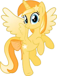 Size: 4000x5280 | Tagged: safe, artist:melisareb, derpibooru import, oc, oc:favourite, ponified, unofficial characters only, alicorn, pony, derpibooru, absurd resolution, colored wings, derpibooru ponified, female, flying, gradient wings, looking at you, mare, meta, ribbon, show accurate, simple background, solo, transparent background, vector, wings