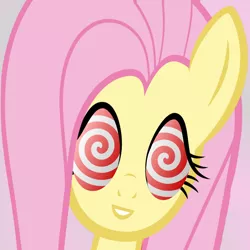 Size: 2000x2000 | Tagged: safe, artist:grapefruitface1, artist:thatguy1945, derpibooru import, edit, vector edit, fluttershy, distorted, female, music video reference, peter gabriel, solo, swirly eyes, vector, wat