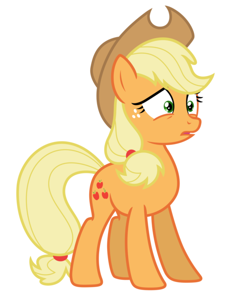 Size: 5827x7198 | Tagged: safe, artist:estories, derpibooru import, applejack, pony, absurd resolution, female, hat, simple background, solo, transparent background, vector