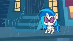 Size: 1136x640 | Tagged: safe, derpibooru import, screencap, vinyl scratch, pony, unicorn, my little pony: pony life, whoof-dunnit, spoiler:pony life s01e22, spoiler:pony life s01e37, female, solo