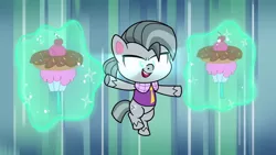 Size: 1920x1080 | Tagged: safe, derpibooru import, screencap, earth pony, pony, my little pony: pony life, pie vs. pie, spoiler:pony life s01e23, spoiler:pony life s01e39, cupcake, food, male, octavio pie, solo