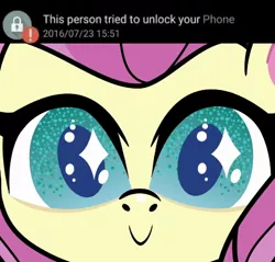 Size: 500x477 | Tagged: safe, derpibooru import, screencap, fluttershy, pegasus, pony, my little pony: pony life, the trail less trotten, spoiler:pony life s01e07, :>, :c, colored pupils, cute, face, faic, female, frown, giantshy, head, looking at you, mare, meme, shyabetes, smiling, solo, starry eyes, this person tried to unlock your phone, weapons-grade cute, wingding eyes
