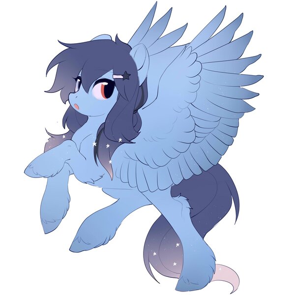 Size: 2048x2048 | Tagged: safe, artist:amo, derpibooru import, oc, unofficial characters only, pegasus, pony, raised hoof, rearing, simple background, solo, spread wings, white background, wings