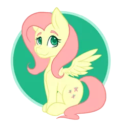 Size: 1280x1272 | Tagged: safe, artist:mscolorsplash, derpibooru import, fluttershy, pegasus, pony, circle background, colored pupils, cute, female, mare, shyabetes, sitting, solo, spread wings, wings