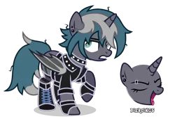 Size: 4350x2984 | Tagged: safe, artist:oyks, derpibooru import, oc, oc:elizabrat meanfeather, unofficial characters only, alicorn, bat pony, bat pony alicorn, pony, alicorn oc, bat pony oc, bat wings, boots, choker, clone, clothes, ear piercing, earring, eyebrow piercing, eyes closed, female, fingerless gloves, gloves, gritted teeth, horn, jacket, jewelry, leather jacket, mare, open mouth, piercing, raised hoof, shoes, simple background, socks, solo, spiked choker, striped socks, tongue piercing, transparent background, wings