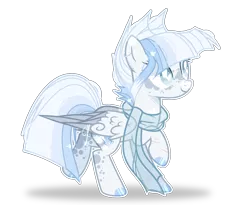 Size: 2305x1890 | Tagged: safe, artist:6-fingers-lover, derpibooru import, oc, oc:smooth blue, pegasus, pony, clothes, female, mare, scarf, simple background, solo, transparent background