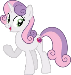 Size: 3500x3684 | Tagged: safe, artist:n0kkun, derpibooru import, sweetie belle, pony, unicorn, alternate hairstyle, cutie mark, female, mare, older, older sweetie belle, open mouth, raised hoof, simple background, solo, the cmc's cutie marks, transparent background