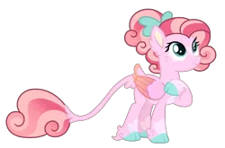Size: 1564x1030 | Tagged: safe, artist:strawberry-spritz, derpibooru import, oc, pegasus, pony, female, magical lesbian spawn, mare, offspring, parent:luster dawn, parent:princess flurry heart, simple background, solo, transparent background, two toned wings, wings