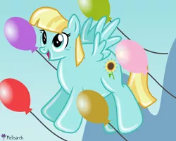 Size: 6250x5000 | Tagged: safe, artist:melisareb, derpibooru import, helia, balloon pony, inflatable pony, pegasus, pony, absurd resolution, badumsquish approved, balloon, cute, female, gradient background, heliadorable, helium, i can't believe it's not badumsquish, inflatable, inflation, mare, name pun, namesake, pun, show accurate, solo, .svg available, vector, visual pun, wings