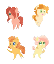 Size: 2247x2668 | Tagged: safe, artist:kat-of-the-night, derpibooru import, oc, unofficial characters only, earth pony, pegasus, pony, offspring, parent:big macintosh, parent:braeburn, parent:fluttershy, parent:spitfire, parents:braeshy, parents:fluttermac, parents:macinfire, parents:spitburn, simple background, transparent background