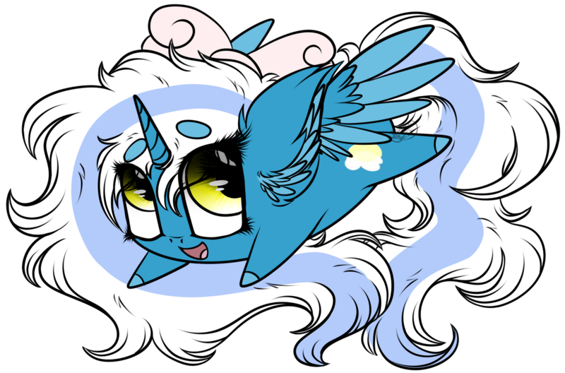 Size: 1280x844 | Tagged: safe, artist:beamybutt, derpibooru import, oc, oc:fleurbelle, alicorn, pony, adorabelle, alicorn oc, bow, chibi, cute, female, hair bow, horn, mare, potato pony, simple background, transparent background, wingding eyes, wings, yellow eyes