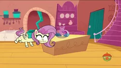 Size: 1920x1080 | Tagged: safe, derpibooru import, screencap, fluttershy, pegasus, pony, my little pony: pony life, spoiler:pony life s01e20, spoiler:pony life s01e34, female, long neck, mare, solo, the 5 habits of highly effective ponies, treehouse logo