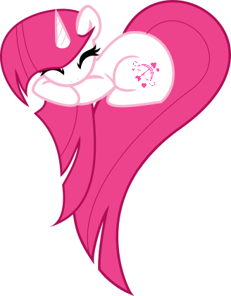 Size: 328x420 | Tagged: safe, artist:bronyxceed, derpibooru import, lovestruck, unicorn, cute, eyes closed, female, heart pony, simple background, solo, transparent background