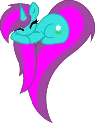 Size: 325x422 | Tagged: safe, artist:bronyxceed, derpibooru import, oc, oc:winter rose, unofficial characters only, unicorn, eyes closed, heart pony, horn, simple background, solo, transparent background, unicorn oc