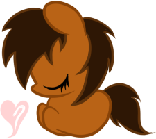 Size: 225x200 | Tagged: safe, artist:bronyxceed, derpibooru import, oc, oc:thistle, unofficial characters only, earth pony, cute, earth pony oc, eyes closed, heart, simple background, solo, transparent background