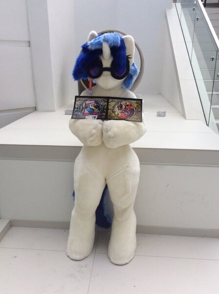 Size: 717x960 | Tagged: safe, artist:luna_b_, derpibooru import, vinyl scratch, human, pony, babscon, babscon 2016, clothes, cosplay, costume, fursuit, irl, irl human, photo, solo