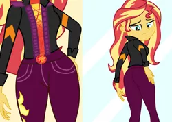 Size: 3129x2233 | Tagged: safe, artist:gmaplay, derpibooru import, sunset shimmer, equestria girls, equestria girls series, spoiler:eqg series (season 2), ass, breasts, bunset shimmer, butt, female, geode of empathy, magical geodes, solo, the ass was fat, the incredibles