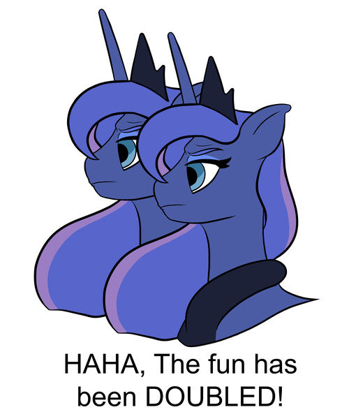 Size: 2559x3072 | Tagged: safe, artist:cocaine, derpibooru import, princess luna, alicorn, meme, the fun has been doubled, wojak