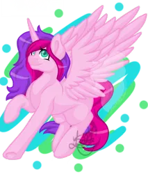 Size: 1080x1269 | Tagged: safe, artist:silentwolf-oficial, derpibooru import, oc, unofficial characters only, alicorn, pony, alicorn oc, horn, raised hoof, signature, simple background, solo, transparent background, watermark, wings