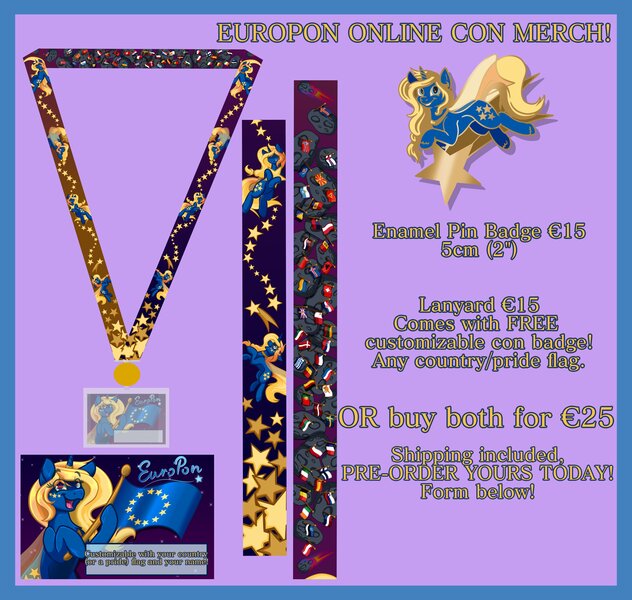 Size: 4000x3800 | Tagged: safe, artist:banoodle, derpibooru import, oc, oc:nebula, unofficial characters only, pony, unicorn, :d, bust, europe, female, flag, grin, horn, mare, name tag, open mouth, pin badge, shooting star, smiling, stars, unicorn oc