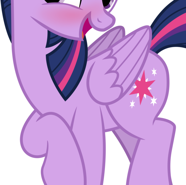 Size: 3178x3156 | Tagged: safe, artist:eagle1division, derpibooru import, edit, vector edit, twilight sparkle, alicorn, blushing, cropped, female, open mouth, simple background, solo, transparent background, twilight sparkle (alicorn), vector