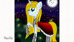 Size: 1280x720 | Tagged: safe, artist:katya, derpibooru import, oc, oc:sombra light, oc:sparkle light, pony, unicorn, animated, flipaclip, full moon, horn, moon, solo, unicorn oc