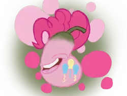 Size: 1024x768 | Tagged: safe, artist:sonicanddisneyland1, derpibooru import, pinkie pie, ambiguous gender, biting pear of salamanca, food, lolwut, not salmon, pear, simple background, solo, species swap, transparent background, wat, what has science done