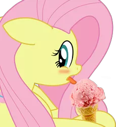 Size: 1217x1327 | Tagged: suggestive, artist:forestshy, derpibooru import, edit, fluttershy, blushing, eating, female, food, ice cream, looking at you, not porn, simple background, solo, solo female, suggestive eating, tongue out, transparent background