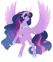 Size: 3000x3500 | Tagged: safe, artist:jack-pie, derpibooru import, princess twilight 2.0, twilight sparkle, twilight sparkle (alicorn), alicorn, pony, the last problem, crown, female, hoof shoes, jewelry, mare, older, older twilight, peytral, rearing, regalia, simple background, smiling, solo, spread wings, transparent background, wings