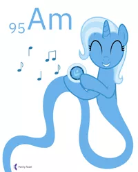 Size: 4000x5000 | Tagged: safe, artist:parclytaxel, derpibooru import, trixie, genie, genie pony, pony, unicorn, series:joycall6's periodic table, .svg available, absurd resolution, americium, chemistry, cute, cutie mark, diatrixes, eyes closed, female, floating, grin, mare, music notes, periodic table, simple background, smiling, smoke, smoke detector, solo, vector, white background