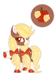 Size: 2388x3288 | Tagged: safe, artist:lilywolfpie-yt, derpibooru import, oc, oc:apple rose, earth pony, pony, female, mare, offspring, parent:applejack, parent:trouble shoes, parent:troubleshoes clyde, parents:troublejack, simple background, solo, transparent background