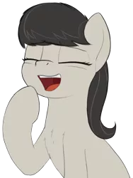 Size: 1626x2167 | Tagged: safe, artist:zippysqrl, derpibooru import, octavia melody, earth pony, pony, bust, chest fluff, esophagus, eyes closed, female, gullet, laughing, mawshot, open mouth, oral invitation, simple background, solo, taste buds, transparent background