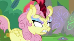 Size: 1280x720 | Tagged: safe, derpibooru import, edit, edited screencap, screencap, fluttershy, kirin, angry, burning, female, fire, furious, glowing horn, horn, image, imminent nirik, infuriated, jpeg, kirin fluttershy, kirinified, mare, peeved, rage, recolor, scales, solo, species swap, thumbnail, youtube, youtube thumbnail