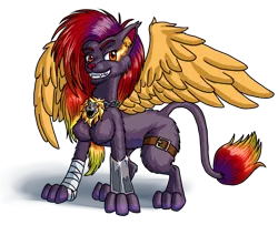 Size: 1280x1038 | Tagged: safe, artist:blademanunitpi, derpibooru import, oc, oc:ruin, unofficial characters only, elemental, fire elemental, sphinx, breasts, chestbreasts, clip studio paint, quadrupedal chest boobs, simple background, solo, sphinx oc, transparent background