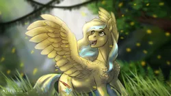 Size: 1280x720 | Tagged: safe, artist:marinavermilion, derpibooru import, oc, unofficial characters only, pegasus, pony, solo