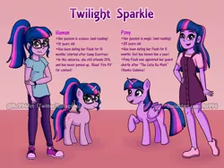 Size: 1280x960 | Tagged: safe, artist:ro994, derpibooru import, sci-twi, twilight sparkle, twilight sparkle (alicorn), ponified, alicorn, pony, unicorn, equestria girls, clothes, converse, cutie mark, dress, equestria girls ponified, female, glasses, horn, self ponidox, shoes, simple background, sneakers, text, unicorn sci-twi, unicorn twilight, wings