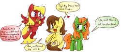 Size: 1024x448 | Tagged: safe, artist:ameliayap, derpibooru import, ponified, pegasus, pony, unicorn, alex (totally spies), clover (totally spies), female, sam (totally spies), simple background, totally spies, transparent background