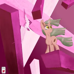 Size: 2000x2000 | Tagged: safe, artist:sweetstrokesstudios, derpibooru import, oc, unofficial characters only, pony, unicorn, abstract, abstract background, female, geometric, limited palette, mare, solo