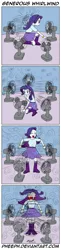 Size: 703x2858 | Tagged: safe, artist:pheeph, derpibooru import, rarity, equestria girls, comic, electric fan, female, old master q, parody, reference, spinning, you spin me right round