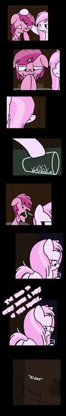 Size: 1280x8096 | Tagged: safe, artist:dinkyuniverse, derpibooru import, piña colada, ruby pinch, earth pony, pony, unicorn, comic:wine essence, aunt and niece, bed, bedroom, comic, drink, family, female, filly, foal, glass, vomit, vomiting