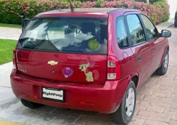 Size: 1200x847 | Tagged: apple bloom, car, chevrolet, cutie mark, derpibooru import, mexico, safe