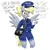 Size: 1500x1500 | Tagged: safe, artist:flutterthrash, derpibooru import, derpy hooves, anthro, breasts, busty derpy hooves, clothes, dialogue, equestria's best mailmare, female, hat, image, mailbag, mailmare, mailmare uniform, png, simple background, solo, white background