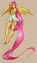 Size: 600x1016 | Tagged: anthro, artist:divinekitten, babydoll, barefoot, breasts, busty fluttershy, cleavage, clothes, derpibooru import, feet, female, fluttershy, lingerie, long tail, nightgown, panties, plantigrade anthro, see-through, stupid sexy fluttershy, suggestive, underwear, white underwear