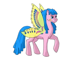 Size: 1024x821 | Tagged: safe, artist:lelunae, derpibooru import, sunglider, female, g1, simple background, solo, transparent background, windy wing ponies