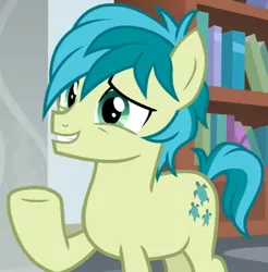 Size: 574x584 | Tagged: safe, derpibooru import, screencap, sandbar, earth pony, pony, school daze, cropped, male, solo