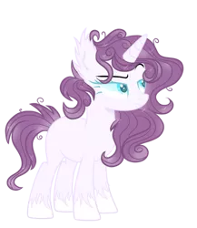 Size: 400x461 | Tagged: safe, artist:rose-moonlightowo, derpibooru import, oc, pony, unicorn, female, mare, simple background, solo, transparent background