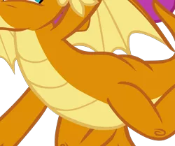 Size: 4157x3475 | Tagged: safe, artist:memnoch, derpibooru import, edit, vector edit, smolder, dragon, molt down, cropped, dragoness, female, high res, pictures of bellies, simple background, solo, transparent background, vector