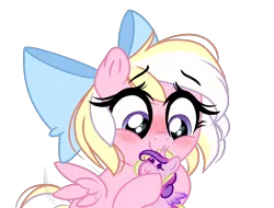 Size: 3006x2290 | Tagged: safe, artist:emberslament, derpibooru import, princess cadance, oc, oc:bay breeze, pegasus, pony, alternate hairstyle, blushing, bow, cute, daaaaaaaaaaaw, female, filly, hair bow, happy, heart eyes, ocbetes, plushie, simple background, transparent background, wingding eyes